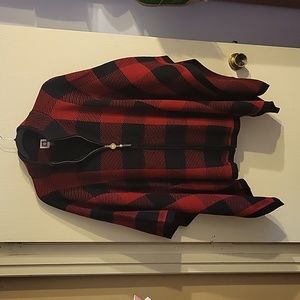 Anne Klein Zippered Poncho